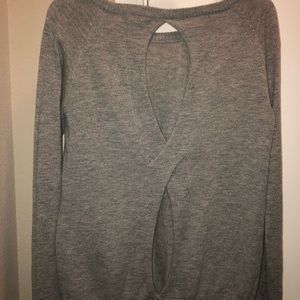 Forever 21 Sz M Open Back Sweater
